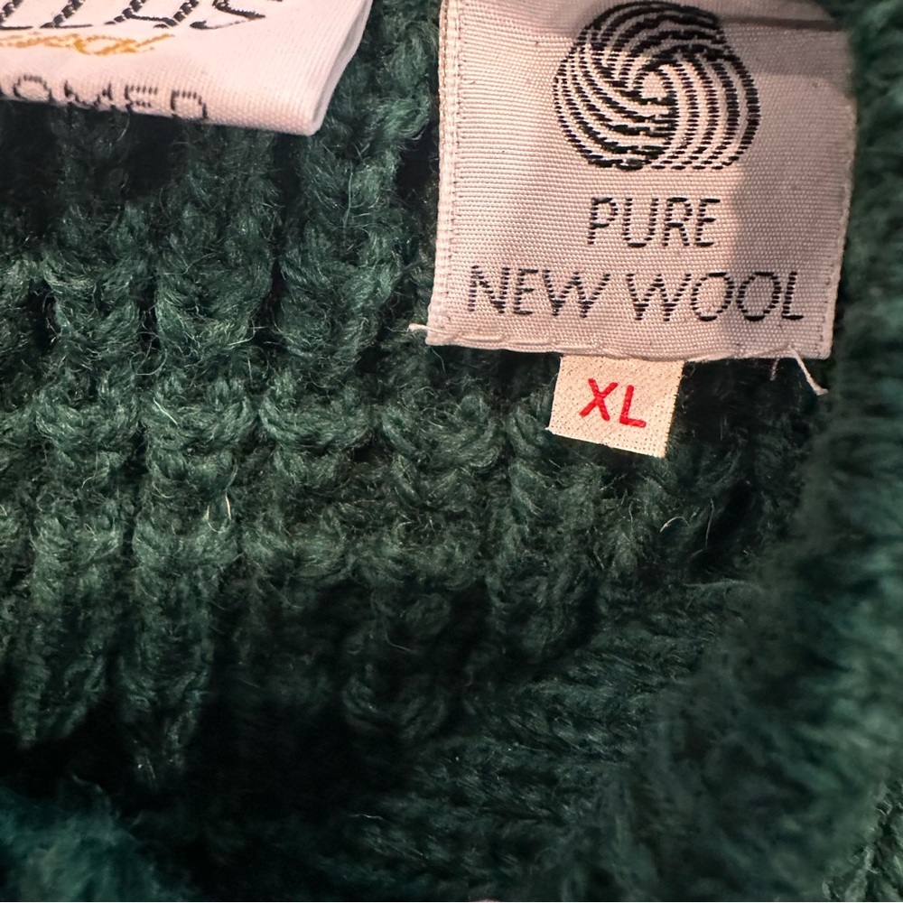 A Pallas Women's Vintage 1960's Hand Knit Lambswool Button Front Cardigan - Picture 7 of 8